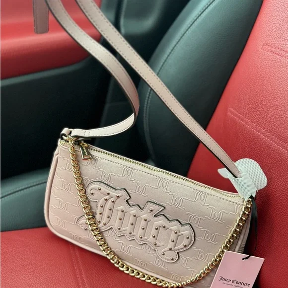 Juicy Couture Blush Crossbody Bag with Chain - Picture 4 of 4